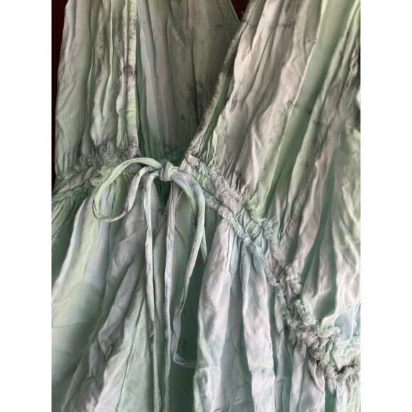 TIARE HAWAII Mini Dress One Size Mint Tie Dye - Picture 3 of 8